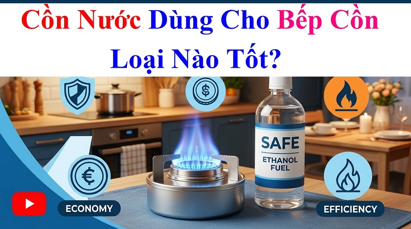 Cồn Nước Dùng Cho Bếp Cồn Loại Nào Tốt? Cách Chọn An Toàn, Tiết Kiệm Và Hiệu Quả